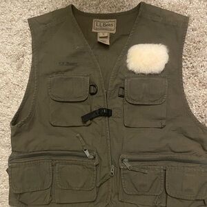 L.L. Bean Khaki Outdoor Vest